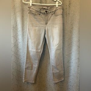 Athleta Gray Cropped Ankle Jeans Stretchy Fit